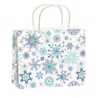 Taška vánoční dárková stříbrná C