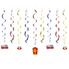 Visící dekorace hasič 12ks