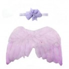 Sada pro miminko křidýlka na focení fialová (č4) 
