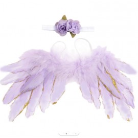 Sada pro miminko křidýlka na focení fialové se zlatým lemem č.19