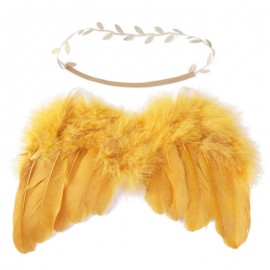 Sada pro miminko křidýlka na focení zlaté (č7) 