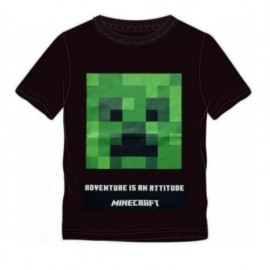 Tričko černé Minecraft - Creeper 116/6 let
