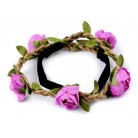 Pružná čelenka do vlasů s růžemi č.5