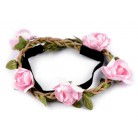 Pružná čelenka do vlasů s růžemi č.2