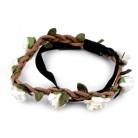 Pružná čelenka do vlasů s růžemi č.12