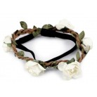 Pružná čelenka do vlasů s růžemi č.13