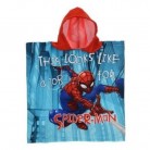 Pončo Spiderman červená kapuce