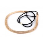 Pružná čelenka do vlasů s broušenými kamínky