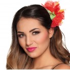 Květ do vlasů červený