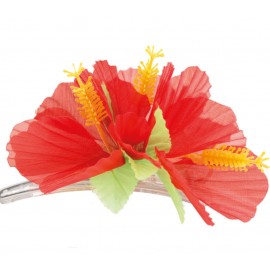 Květ do vlasů červený
