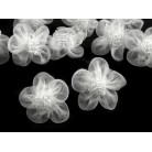 Skřipec do vlasů s bílým květem