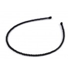 Perlová čelenka do vlasů černá