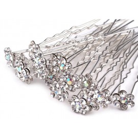 Štrasová vlásenka květ crystal