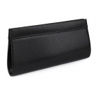 Kabelka psaníčko metalické černá