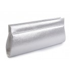 Kabelka psaníčko metalické stříbrná