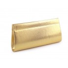 Kabelka psaníčko metalické zlatá