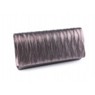 Kabelka psaníčko metalické šedohnědá se vzorečkem