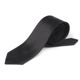 Saténová kravata 2 (5cm) černá