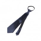 Saténová kravata tmavě modrá zip