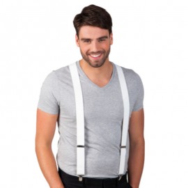 Kšandy (šle) bílé pružné