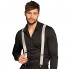 Kšandy (šle) stříbrné pružné