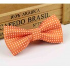 Dětský motýlek oranžový s puntíky