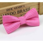 Dětský motýlek růžový s puntíky