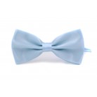 Saténový party motýlek světle modrý