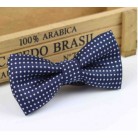 Dětský motýlek tmavě modrý s puntíky