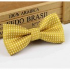 Dětský motýlek zlatý s puntíky