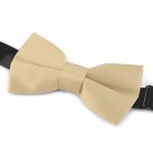 Dětský saténový motýlek béžový