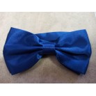 Saténový party motýlek modrý