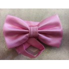 Saténový party motýlek růžový se vzorečkem