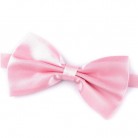 Saténový party motýlek světle růžový