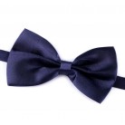 Saténový party motýlek tmavě modrý