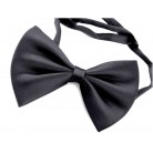 Motýlek tmavý šedý kulatý