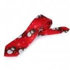 Saténová vánoční kravata