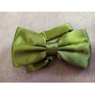 Saténový party motýlek zelený