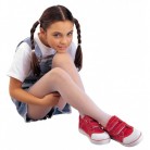 Dívčí silonky Ivalka BÍLÉ 116/44