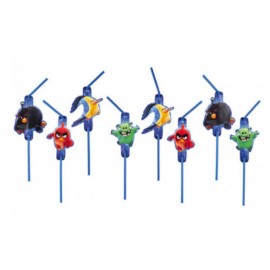 Plastová brčka Angry Birds Movie 8 ks mix