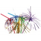 Brčka barevná se zdobením 10 ks