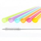 Plastová brčka 9 x 240 mm Pastelové - 17 ks