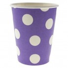 Kelímek s puntíky fialový