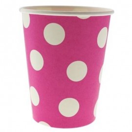 Kelímek s puntíky růžový