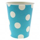 Kelímek s puntíky modrý