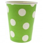 Kelímek s puntíky zelený