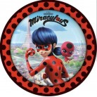 Papírové talíře Kouzelná beruška a černý kocour 23 cm - 8 ks