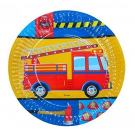 Párty papírové talířky Hasiči 18 cm