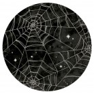 EKO Papírové party talíře Happy Halloween - pavučiny 23cm