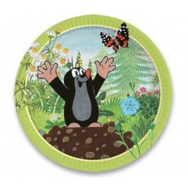 Papírový talířek krteček